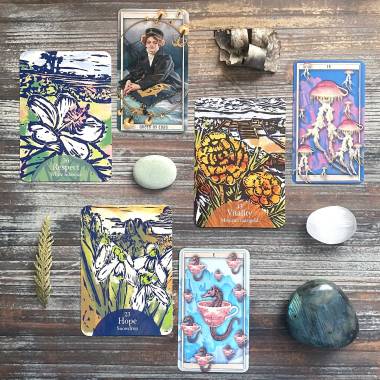 Language of Flowers Oracle and The New Immortal Tarot
