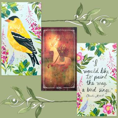 Ostara Tarot and How to Be a Wildflower Deck