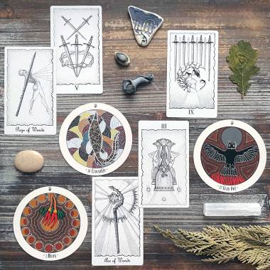 Animal Dreaming Oracle and Mystical Universe Tarot