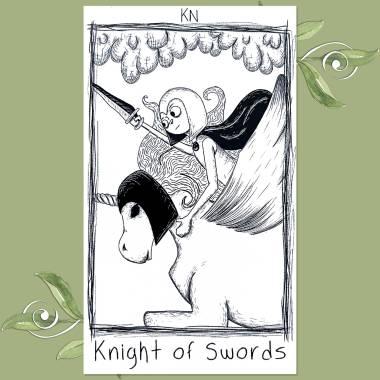 Little Odd Tarot - Knight of Swords