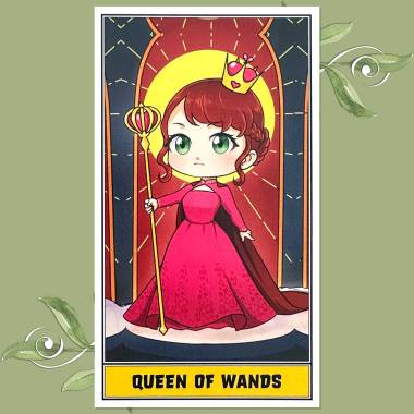 Chibi Tarot - Queen of Wands